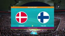 Denmark vs Finland | UEFA Euro 2020 - 12th June 2021 || PES 2021