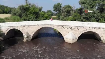 Marmara denizine akan Nilüfer Çayı'nda korkutan görüntü