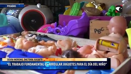 “El trabajo fundamental es arreglar juguetes para el día del niño”