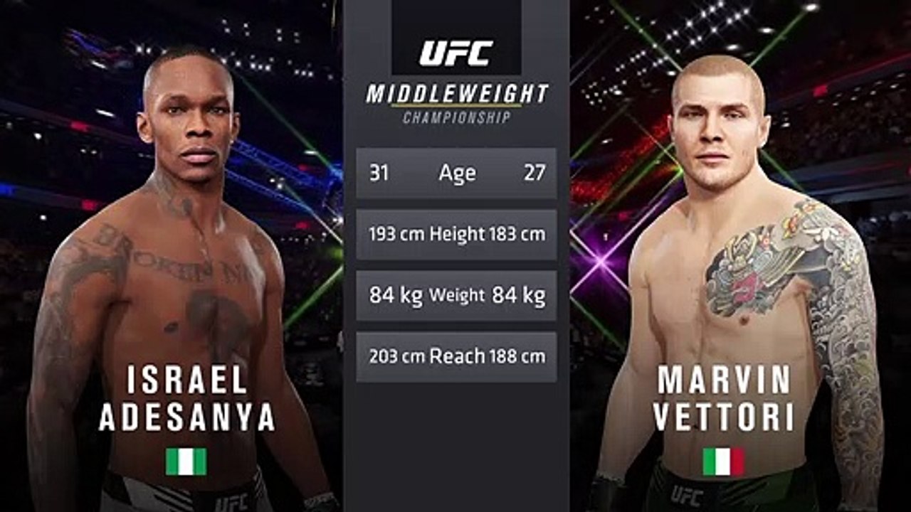  UFC 263: Adesanya vs. Vettori –  Middleweight Title Match - CPU Prediction