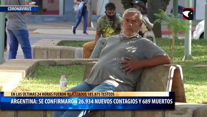 Скачать видео: Coronavirus en Argentina: confirmaron 689 muertes y 26.934 contagios en las últimas 24 horas