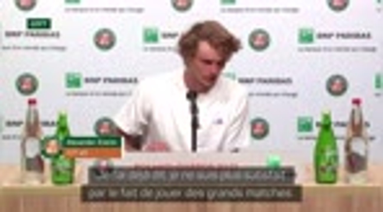 Roland-Garros - Zverev : "Je rentre à la maison, il n'y a rien de positif"