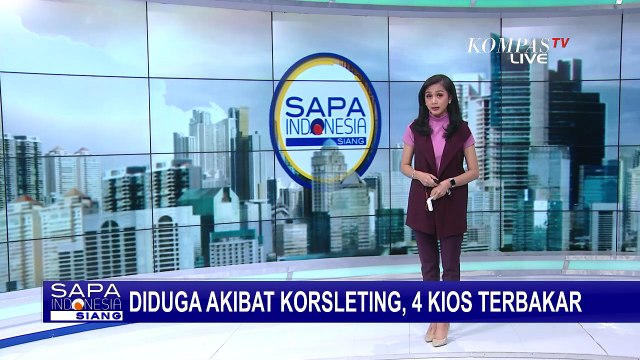4 Kios di Cipayung Jakarta Timur Ludes Terbakar, Diduga Akibat Korsleting Listrik