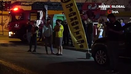 Seramik atölyesi yandı, mahalleli sokağa döküldü