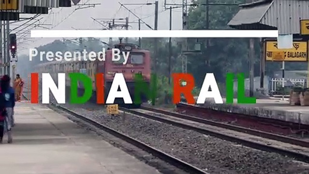 WAP-7 leading Kamrup express with loud honking is on duty __ Indian Railway