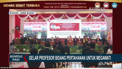 Megawati Dapat Gelar Profesor Bidang Pertahanan