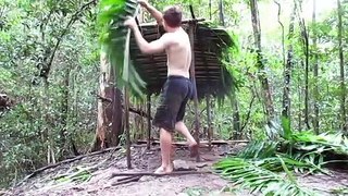 Primitive Technology- Wood shed and Native bee honey