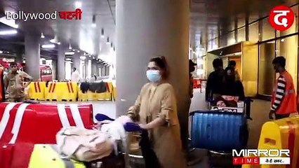 FAIZU AND JANNAT ZUBAIR WITH FAMILY SPOTTED AT AIRPORT ARRIVAL BACK FROM DUBAI