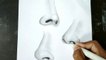 How to draw nose easy __ How to draw nose for beginners __ Easy way to draw a realistic nose