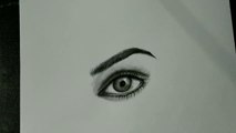 How to draw Realistic Eye __ Easy realistic drawing step by step tutorial.