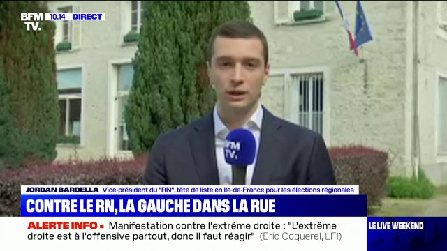 Jordan Bardella: Le seul qui se réjouit d'une candidature d'Éric Zemmour, c'est Emmanuel Macron
