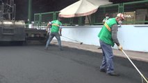 Çankaya Belediyesi'nin asfalt çalışmaları Çayyolu bölgesinde devam ediyor