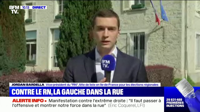 Nous n'avons pas de leçon à recevoir de la gauche : Jordan Bardella réagit aux manifestations prévues contre l'extrême droite