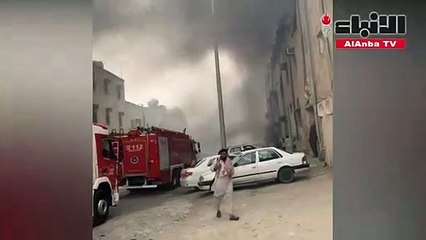 4 مراكز إطفاء تتعامل مع حريق منجرة في الحساوي