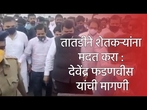 तातडीने शेतकऱ्यांना मदत करा : देवेंद्र फडणवीस यांची मागणी