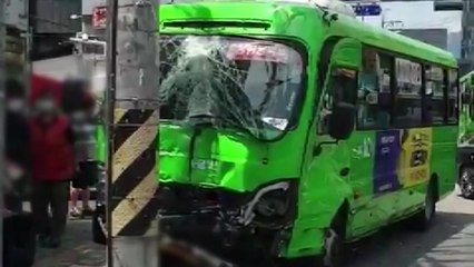 서울 강북구서 마을버스·택시 충돌...승객 6명 다쳐 / YTN