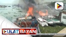 Sunog sa cargo vessel sa Maynila, umakyat sa ikalimang alarma; 7 indibidwal sugatan; 1 nawawala sa sunog sa cargo vessel