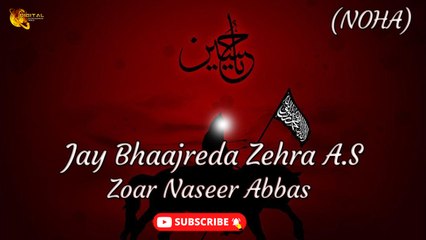 Jay Bhaajreda Zehra A.S | Noha | Zoar Naseer Abbas | Labaik Labaik