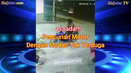 Viral Video CCTV Pencurian Motor Modus Baru, Pelaku Diduga Nyamar Jadi ODGJ
