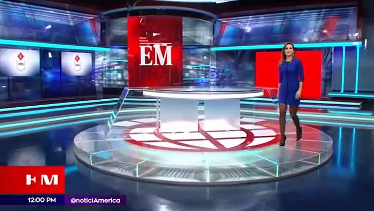 Alvina Ruiz entrando inicio america noticias edicion mediodia - martes 15 de junio