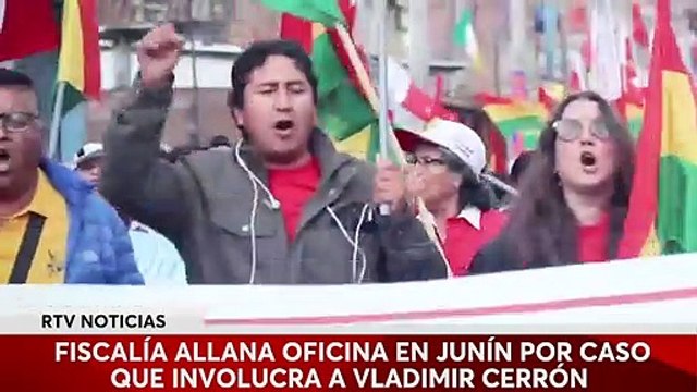 Fiscalía allana oficina en Junín por caso que involucra a Vladimir Cerrón