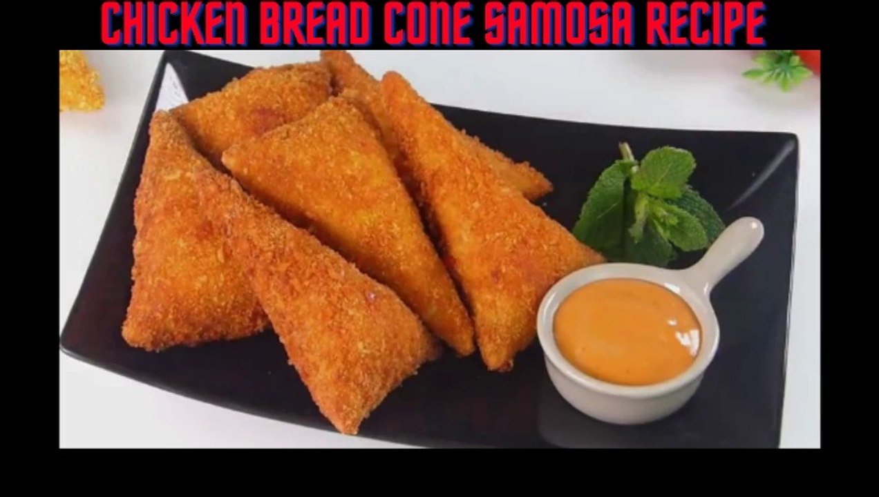 Chicken Triangle Cone Samosa Recipe.