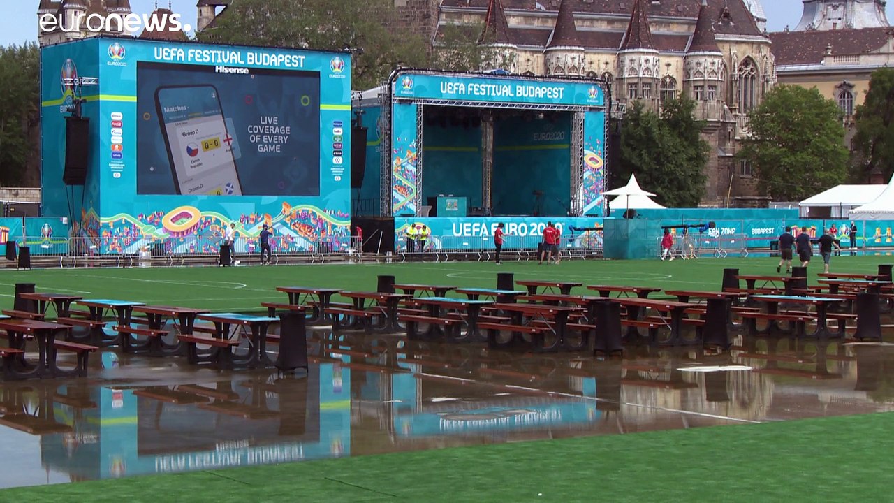 Regen? Kein Problem! Budapester Fanmeile ist bereit für die EM