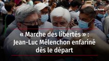« Marche des libertés » - Jean-Luc Mélenchon enfariné dès le départ