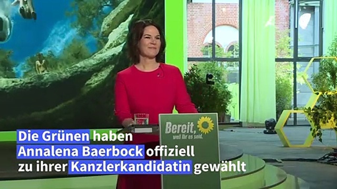 Annalena Baerbock offiziell zur Grünen-Kanzlerkandidatin gekürt