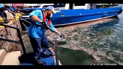 Müsilaj temizleme çalışmaları aralıksız sürüyor