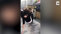 Girl Fails At Jumping Onto Barrel # OMG GIRL BAD TIME