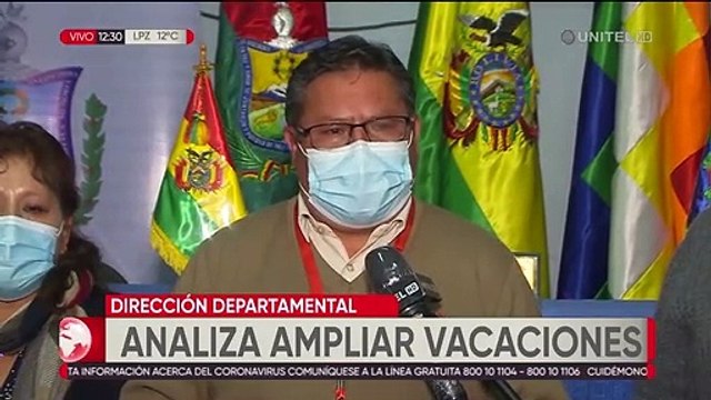 En La Paz se analiza ampliar la vacación escolar hasta finales de junio