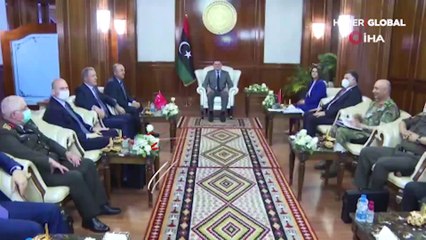 Türk üst düzey heyeti, Libya Başbakanı Dibeybe ile görüştü