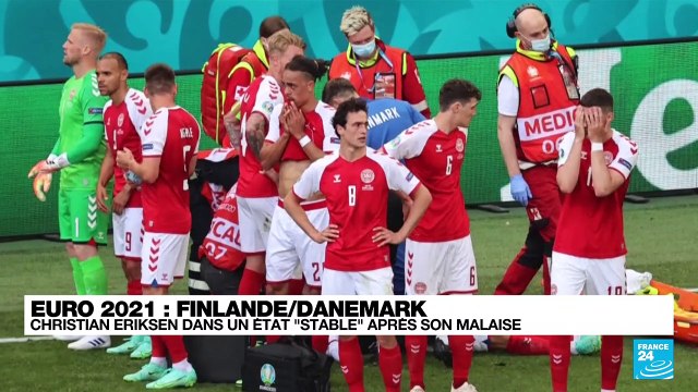 Euro-2021 : Le Danois Christian Eriksen dans un état stable et éveillé après son malaise