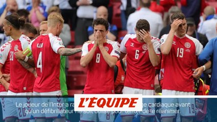 Eriksen victime d'un grave malaise en plein match - Foot - Euro - DAN