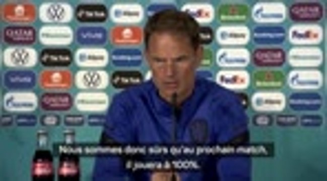 Groupe C - de Boer : Nous ne voulons pas prendre de risques avec de Ligt