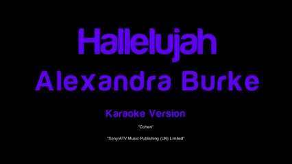 Alexandra Burke - Hallelujah (Karaoke Version)