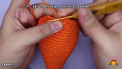 Bunny  In Carrot  Pod | Part 3 | The Carrot | How To Crochet | Amigurumi Tutorial