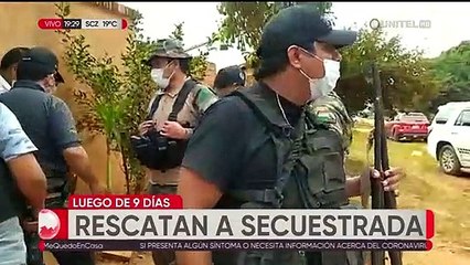 Mujer es rescatada luego de nueve días de estar secuestrada en Santa Cruz