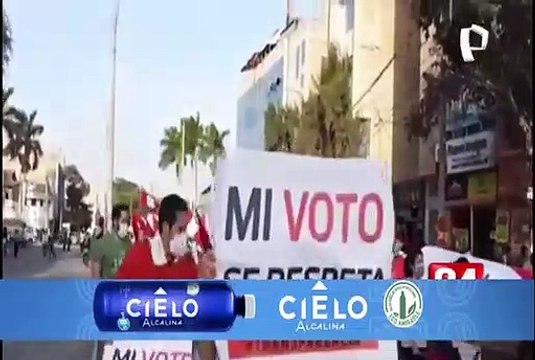 Simpatizantes de Fuerza Popular realizaron marcha en diferentes ciudades del país