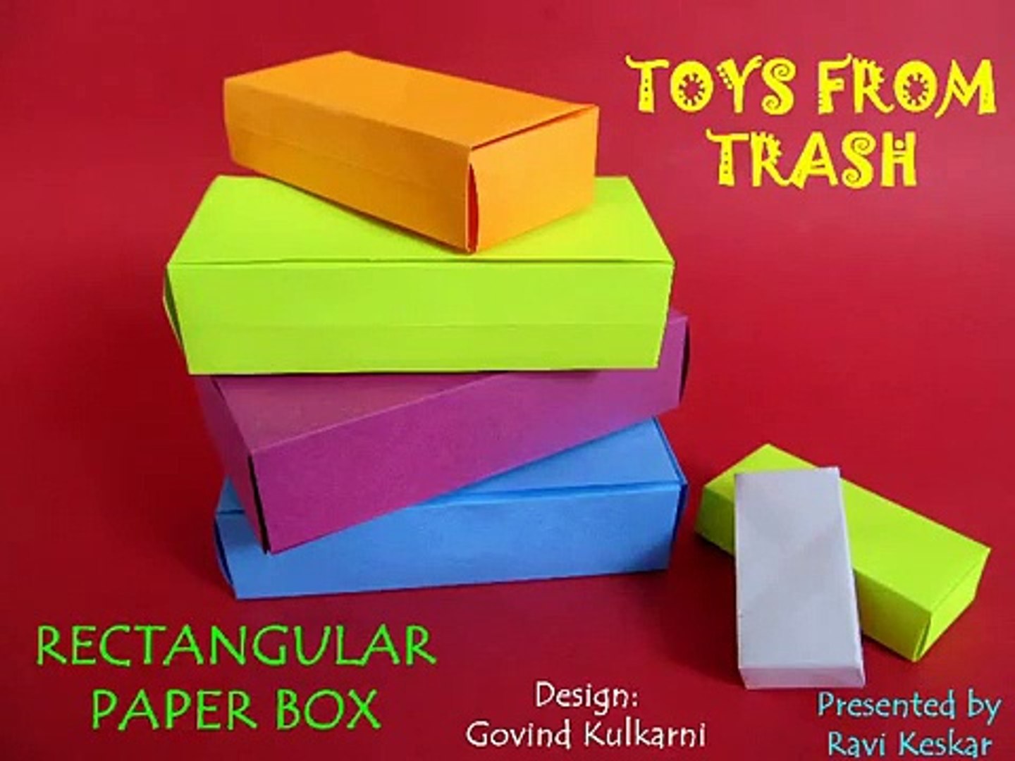 Origami on sale box rectangle