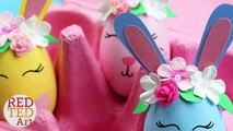Easter Bunny Eggs - Flower Bunny Diy Eggs - Egg Decorating