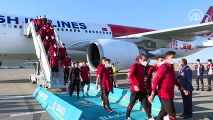 A Milli Futbol Takımı, Azerbaycan'a geldi