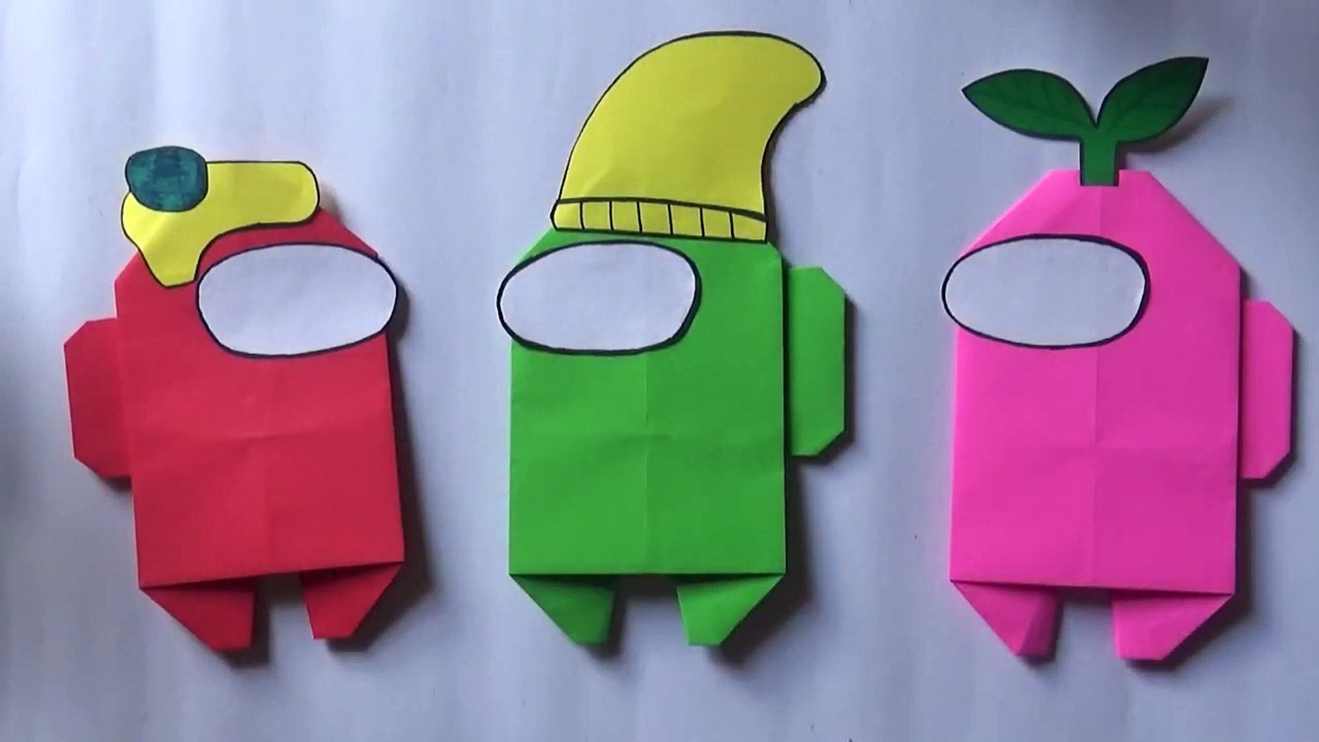 ⁣Among Us Origami-Paper Craft