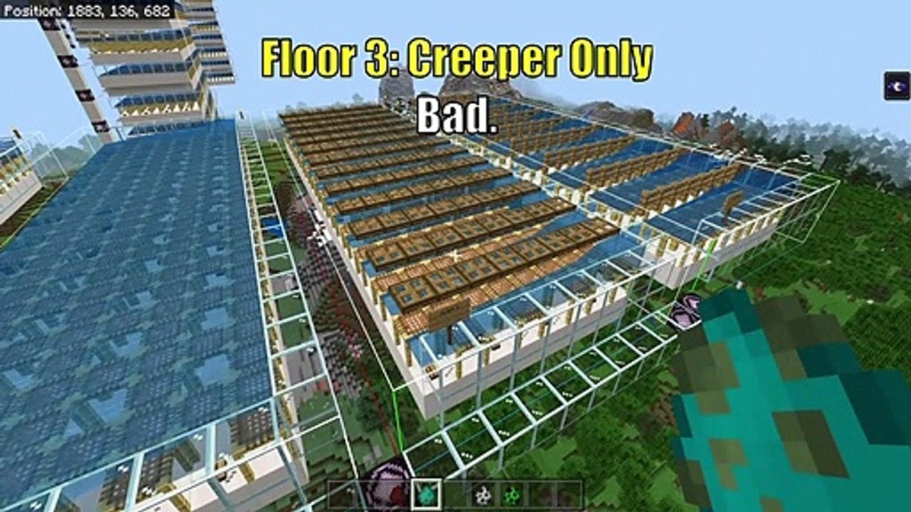 Minecraft Bedrock: Hostile Mob Farm Tutorial! 6.4K Items/Hour! Exp And Looting! Mcpe Xbox Ps4 Pc