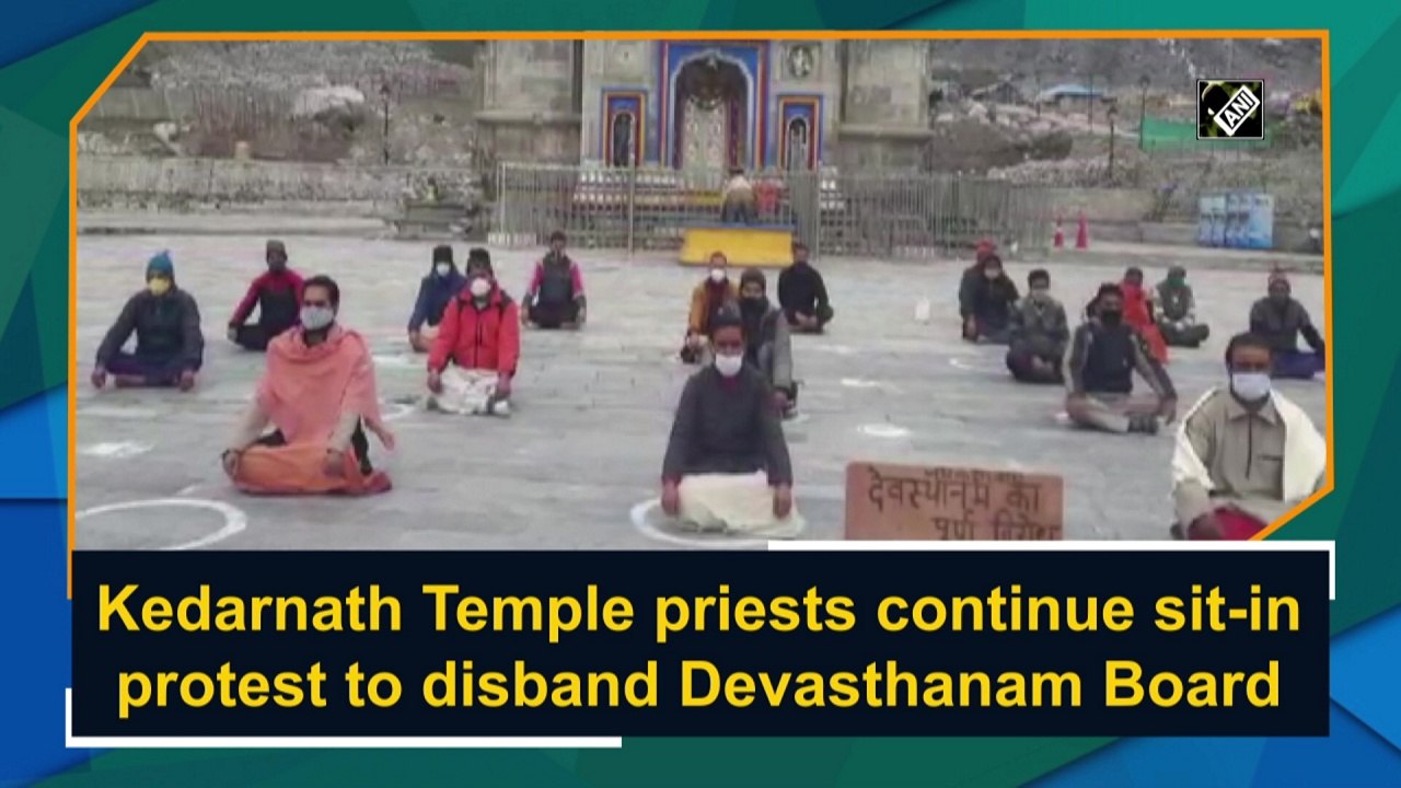 Kedarnath Temple priests continue sit-in protest to disband Devasthanam Board