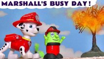 Paw Patrol Mighty Pups Charged Up Marshall has a busy day with Thomas and Friends and the Funlings in this Family Friendly Toy Episode Stop Motion Paw Patrol Story for Kids from Kid Friendly Family Channel Toy Trains 4U