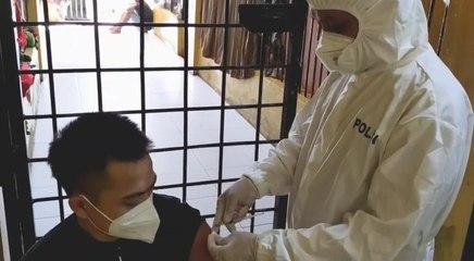 Polres Bangka Selatan Vaksinasi Puluhan Penghuni Tahanan