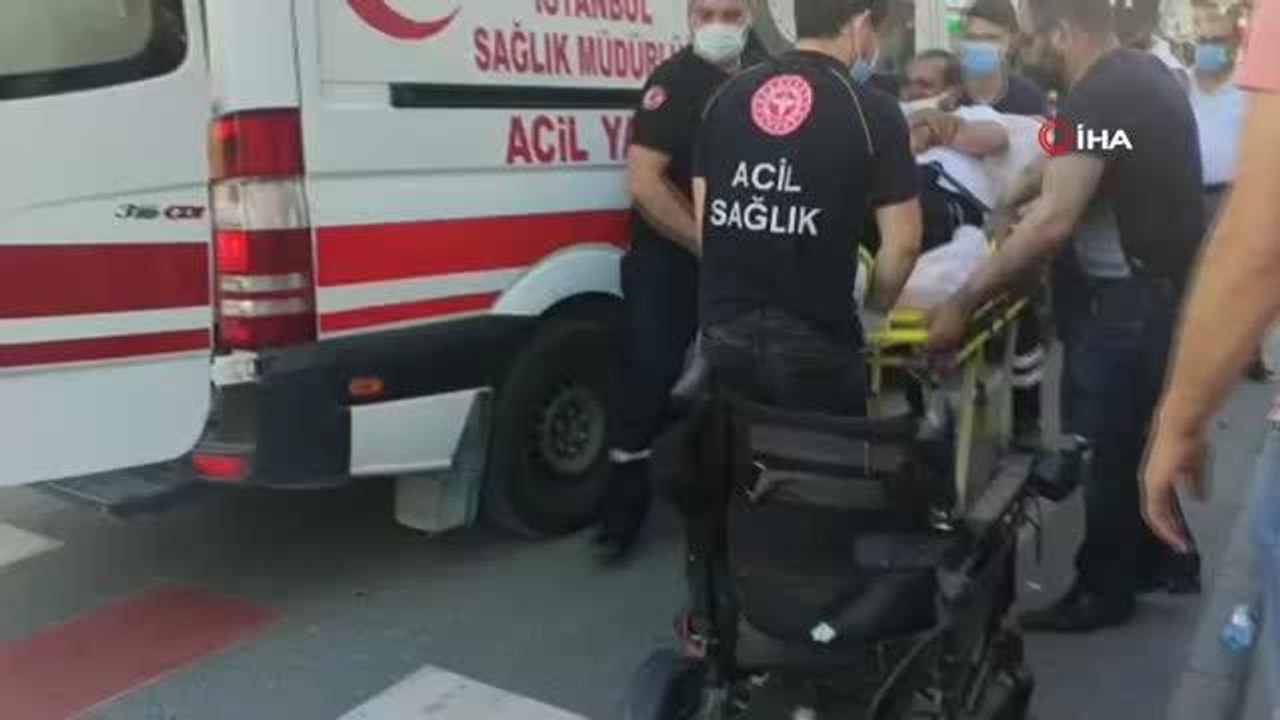 Zeytinburnu'nda yolun karşısına geçmeye çalışan engelli vatandaşa taksi çarptı