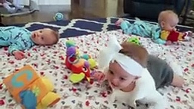 ALL 5 BABIES Holding Bottles Realizing Our Dreams